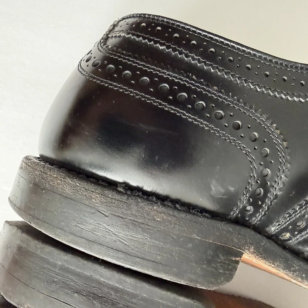 Allen Edmonds McAllister Brogue Wingtip Dress‎ Shoes Men's 11.5 D Black Classic